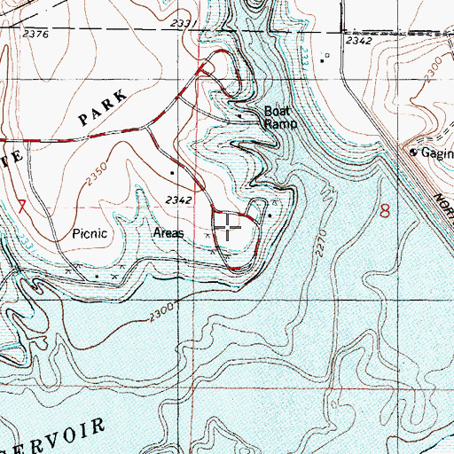Topographic Map of Prairie Dog State Park Prairie Dog Campground, KS