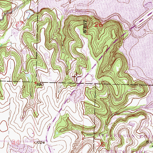 Topographic Map of Perry State Park Office, KS