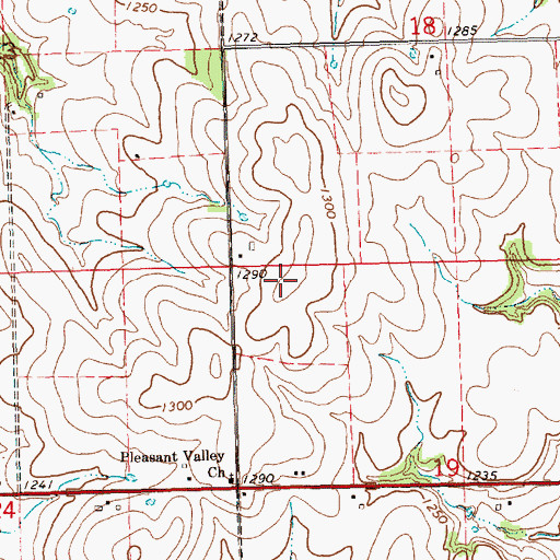 Topographic Map of KACY - FM (Arkansas City), KS