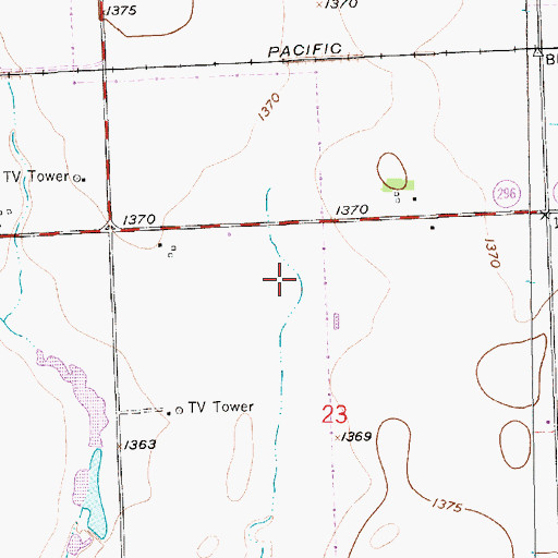 Topographic Map of KSAS - TV (Wichita), KS