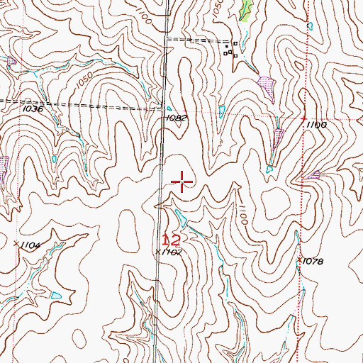 Topographic Map of KTMJ - TV (Topeka), KS