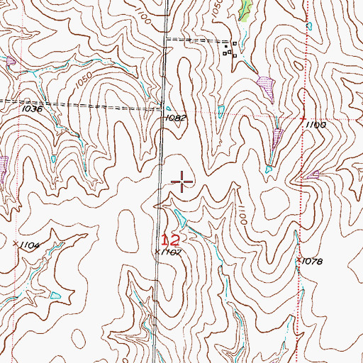 Topographic Map of KTKA - TV (Topeka), KS