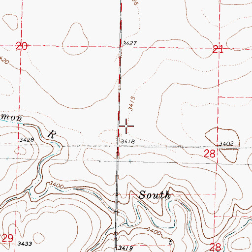 Topographic Map of KLBY - TV (Garden City), KS