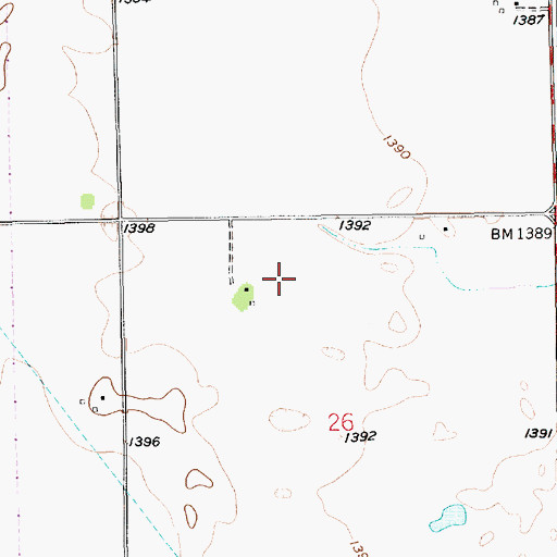 Topographic Map of KMTW - TV (Wichita), KS
