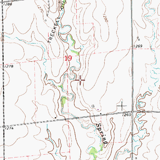 Topographic Map of KANR - FM (Wichita), KS