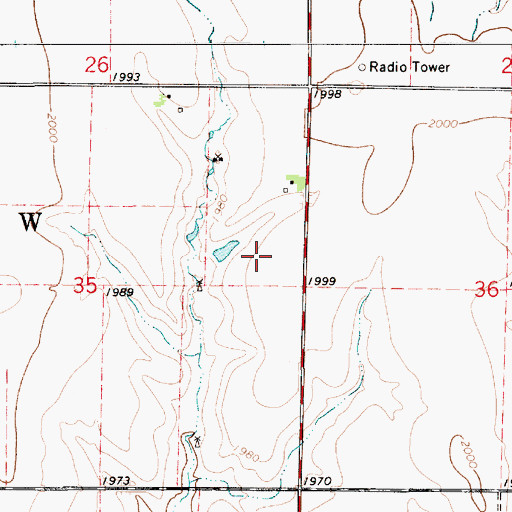 Topographic Map of KHCT - FM (Olmitz), KS
