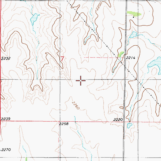 Topographic Map of KKQY - FM (Hays), KS