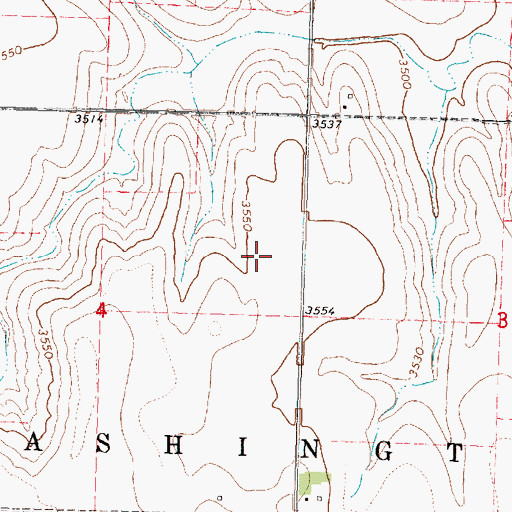 Topographic Map of KWGB - FM (Goodland), KS