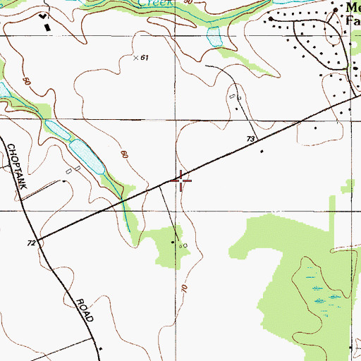 Topographic Map of Mckeown Airport, DE