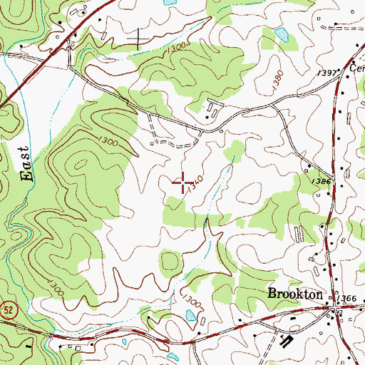 Topographic Map of Fly-N-S Ranch Airport, GA