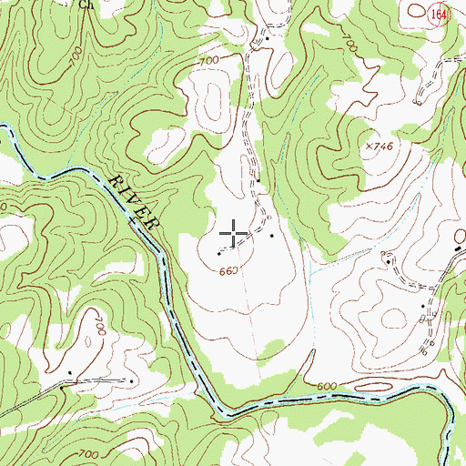 Topographic Map of Hudson River Landing, GA