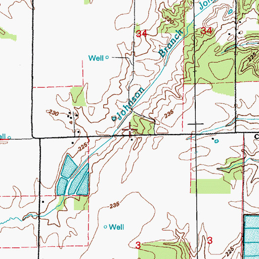 Topographic Map of Center Point Fire Department, AR