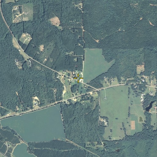 Aerial/Satellite Image of Lamar County Station 6 Chappell Mill, GA