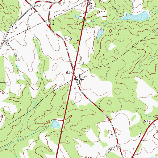 Topographic Map of Madison County Emergency Medical Services Station 4, GA