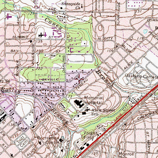 Topographic Map of Regional Emergency Medical Services, GA