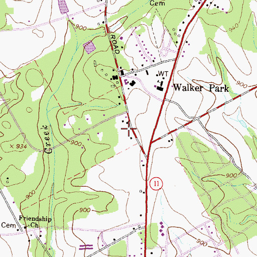 Topographic Map of Walton County Emergency Medical Services Unit 2, GA