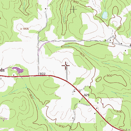 Topographic Map of Hartline Emergency Medical Services, GA