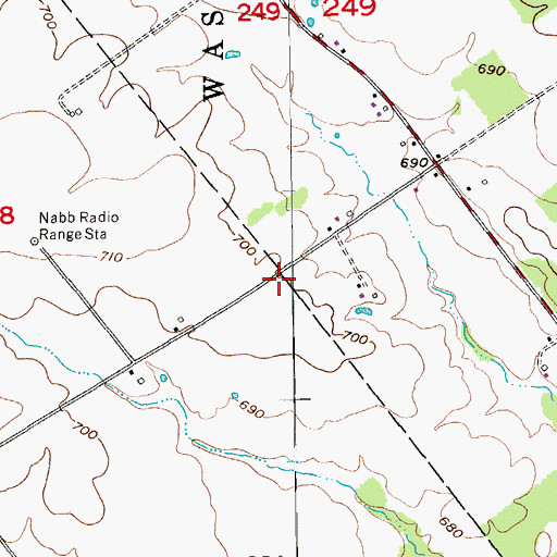 Topographic Map of New Washington Fire Department, IN