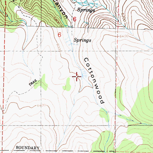 Topographic Map of Little Cottonwood Canyon, CA