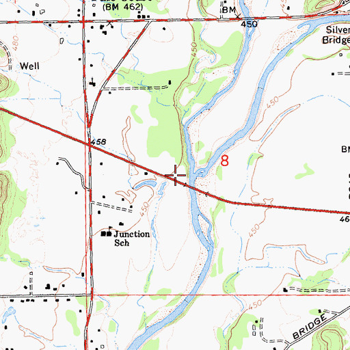 Topographic Map of Little Cow Creek, CA