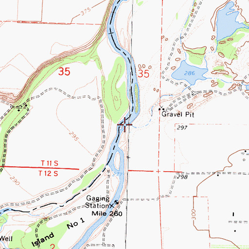 Topographic Map of Little Dry Creek, CA