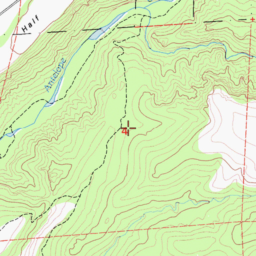 Topographic Map of Little Grapevine Creek, CA