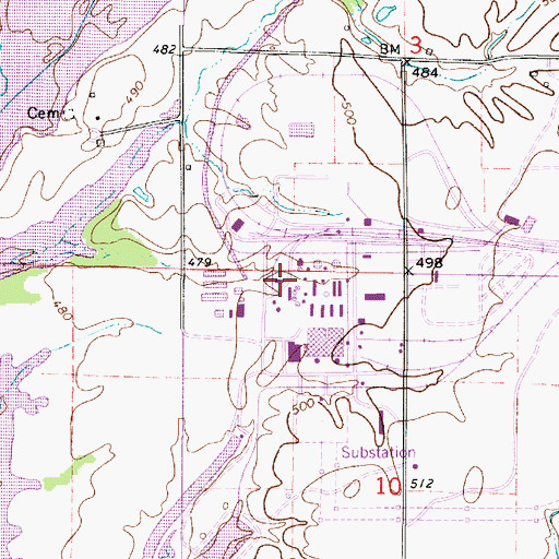 Topographic Map of Hoosier Energy Emergency Response Team, IN