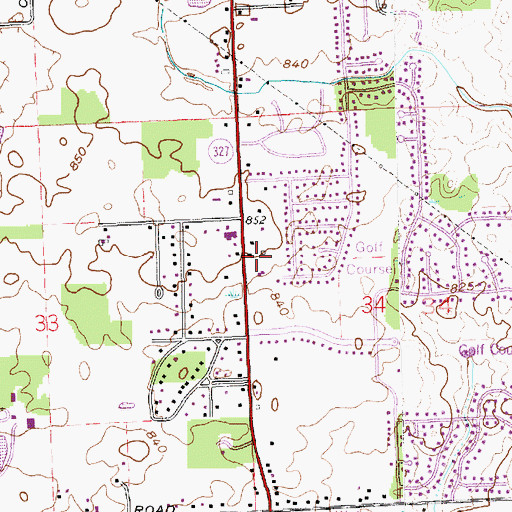 Topographic Map of Fort Wayne Fire Department Station 16, IN