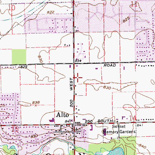 Topographic Map of Kokomo Fire Department Station 4, IN