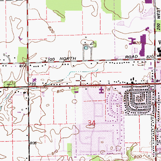 Topographic Map of Kokomo Fire Department Station 5, IN
