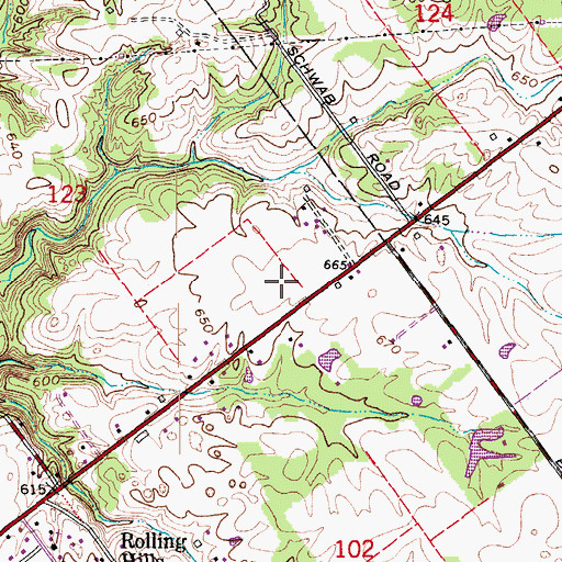 Topographic Map of Charlestown Fire Department Station 4, IN