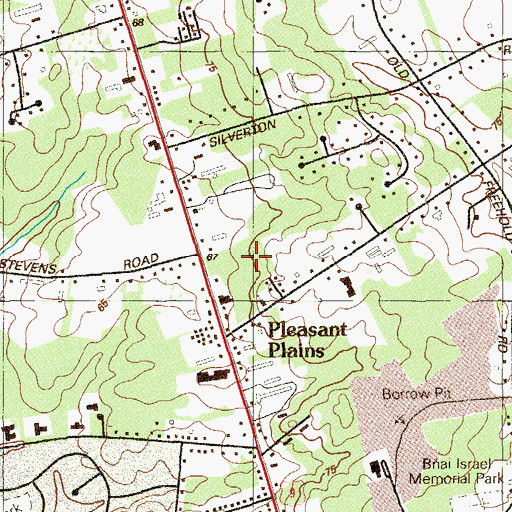 Topographic Map of Saint Barnabas Behavioral Health Center, NJ