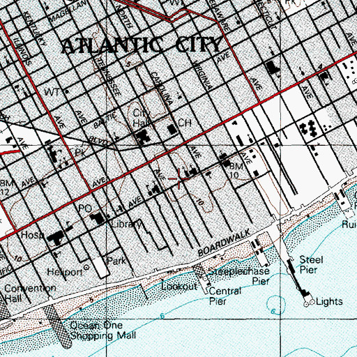 Topographic Map of Institute For Human Development - Mens Residential Drug Treatment, NJ