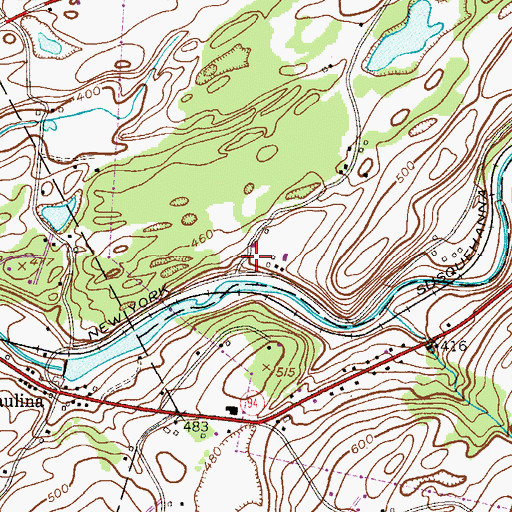 Topographic Map of Little Hill Alina Lodge, NJ