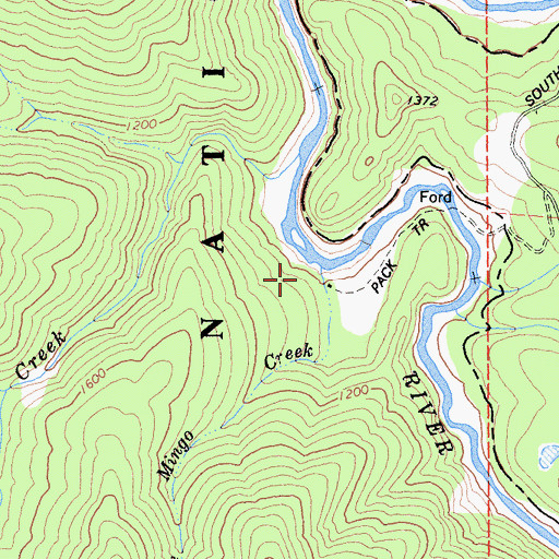 Topographic Map of Little Mingo Creek, CA