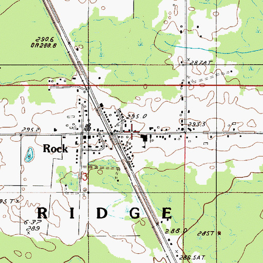 Topographic Map of Tri - Township Fire Department Station 1, MI