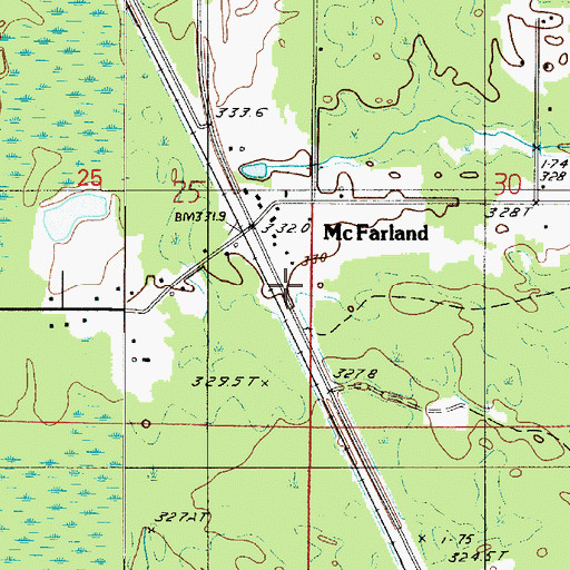 Topographic Map of Tri - Township Fire Department Station 2, MI