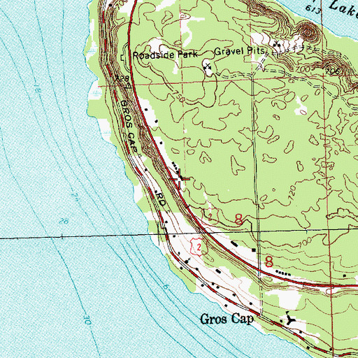 Topographic Map of United States Forest Service Saint Ignace Ranger District, MI