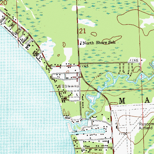 Topographic Map of Markey Township Fire and Emergency Medical Services Department, MI
