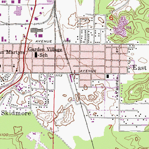 Topographic Map of Breitung Township Fire Department Station 2, MI
