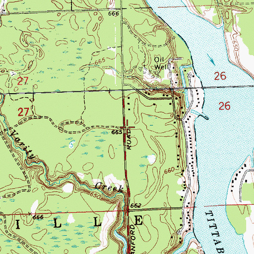 Topographic Map of Edenville Fire and Rescue Station 2, MI