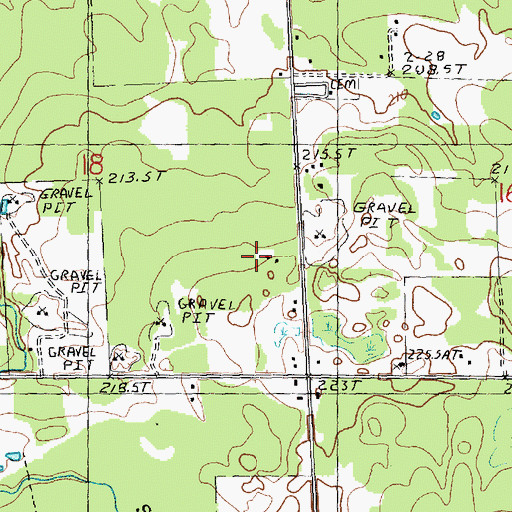 Topographic Map of Michigan Department of Natural Resources Onaway Field Office, MI