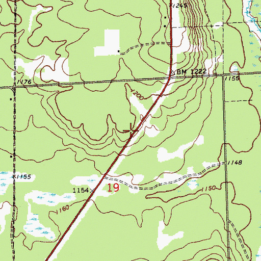 Topographic Map of Michigan Department of Natural Resources Forest Mineral And Fire Management Division, MI