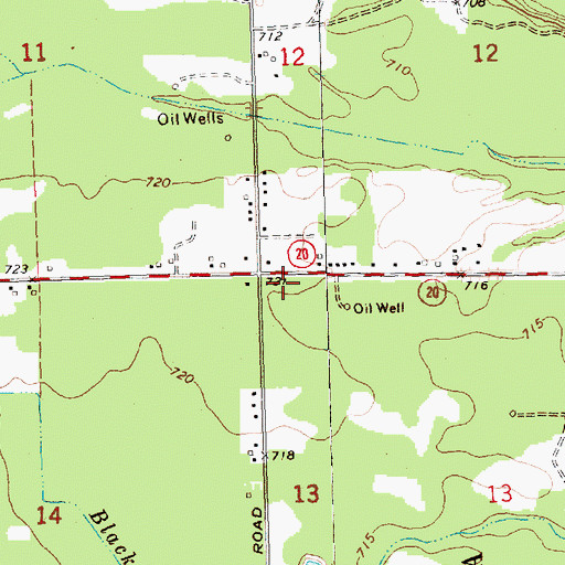 Topographic Map of Shepherd Tri - Township Fire Department Station 2, MI