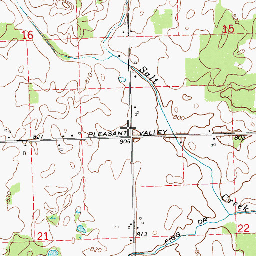 Topographic Map of Shepherd Tri - Township Fire Department Station 3, MI