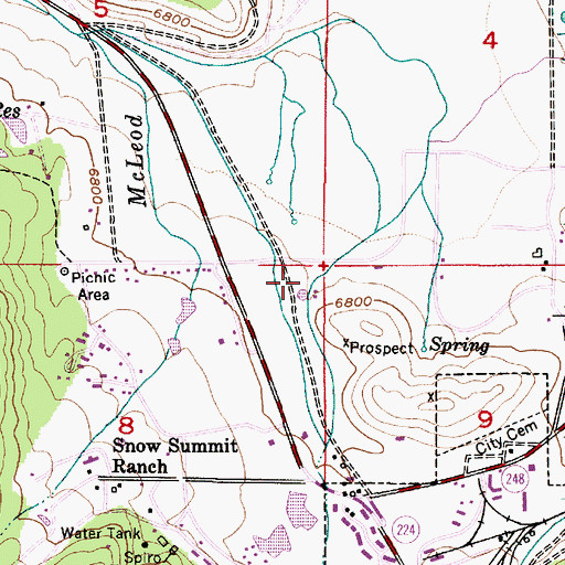 Topographic Map of Park City Fire District Station 31, UT