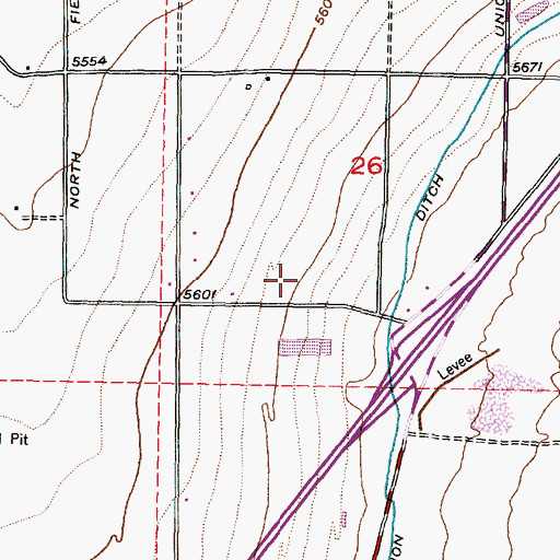 Topographic Map of Cedar City Fire Department Station 2, UT