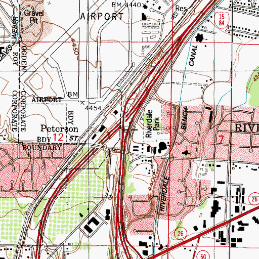 Topographic Map of Riverdale City Fire Department, UT