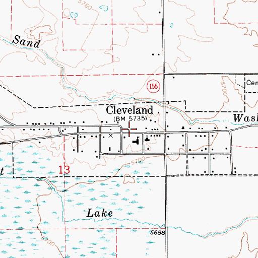 Topographic Map of Cleveland Fire Department, UT