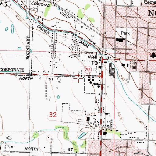 Topographic Map of North View Fire Agency, UT